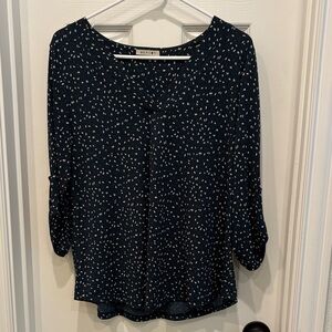 Beacon Teal Blouse with Dot Motif